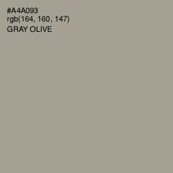 #A4A093 - Gray Olive Color Image
